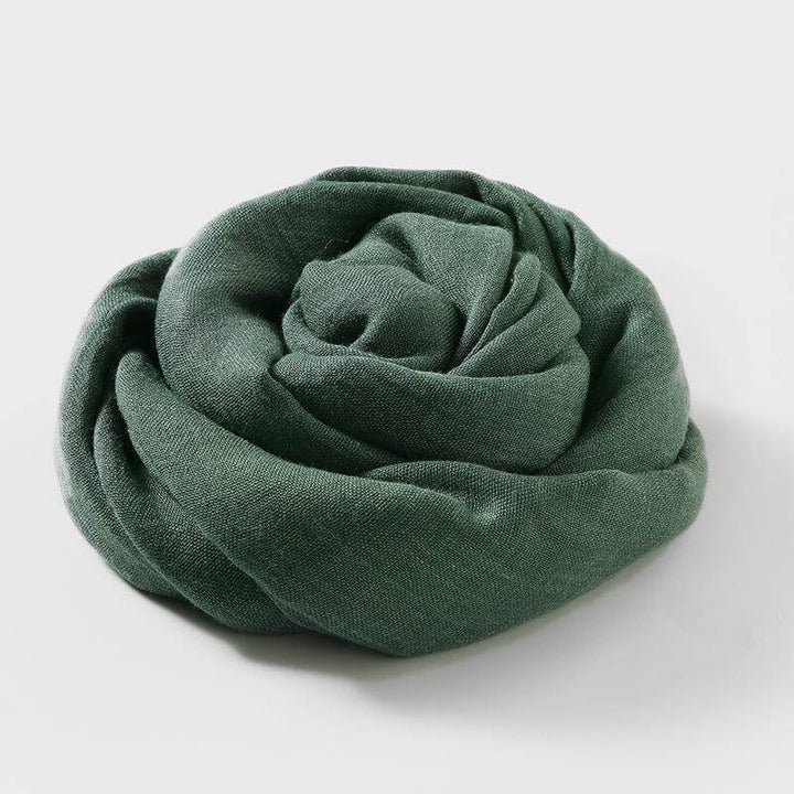 Halsduk i konstlinne | Lätt | Mjuk | Vårhalsduk | Halsduk för kvinnor-Eva Jonsson