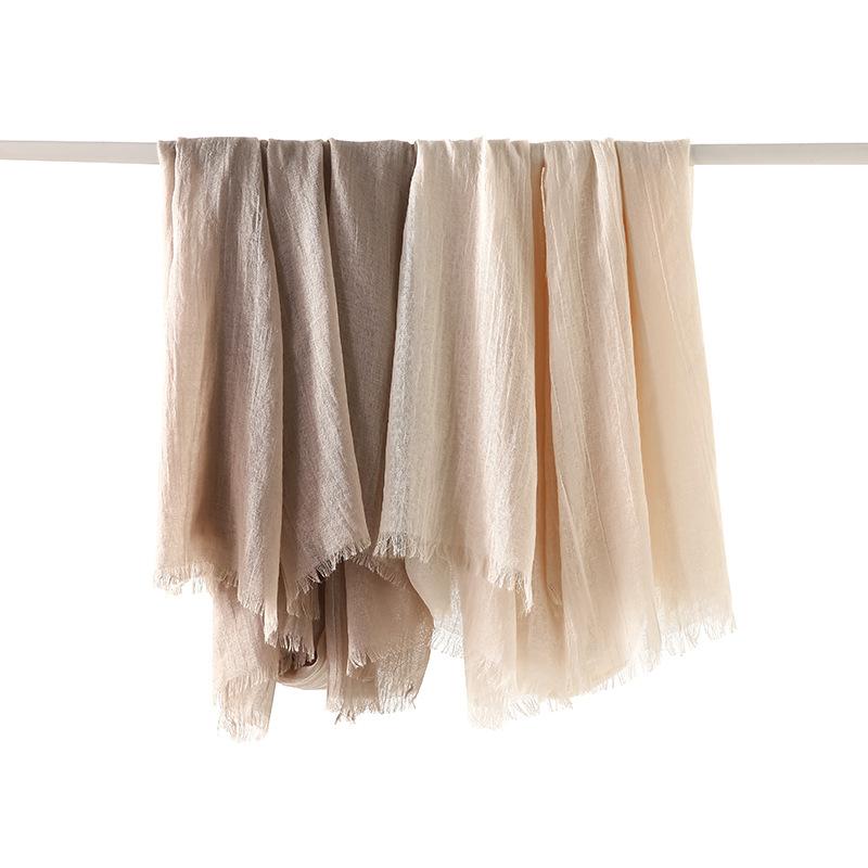 Halsduk i konstlinne | Lätt | Mjuk | Vårhalsduk | Halsduk för kvinnor-Eva Jonsson